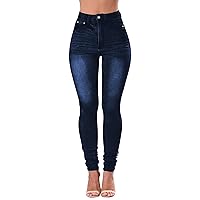 Women's High Waisted Jeans for Women Distressed Stretch Jeans for Women Ripped Butt Lift Jeans Denim Pants