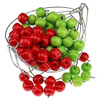 100pcs Artificial Green & Red Apples Fake Fruit Apple Home Party Christmas Tree DIY Decoration Model