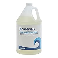 Boardwalk 5005-04-GCE00 1 Gallon Bottle Herbal Mint Scent Foaming Hand Soap