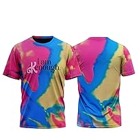 LBW I Am Kenough Shirt Fashion Tie Dye I Am Enough T-Shirts for Men Women Funny Letter Print Short Sleeve Tees Tops Pullovers