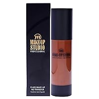 Professional Make-Up Fluid Foundation No Transfer - Creates A Soft-Focus, Velvety Natural Finish - Delivers Long-Wearing Light To Medium Coverage - Olive Brown - 1.18 Oz