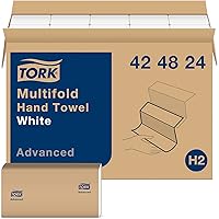 Multifold Hand Towel White, 3-Panel, 250 Towels per Pack, 16 Packs, Fits H2 Towel Dispensers