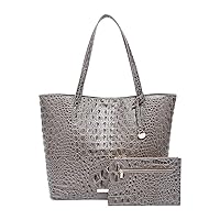 Women Tote Bag Crocodile Print Western Purses for Women Shoulder Hobo Top Handle Handbags for Shopping Travel