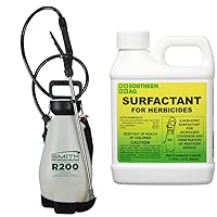 Smith Performance Sprayers R200 2-Gallon Compression Sprayer for Pros Applying Weed Killers, Insecticides, and Fertilizers & Southern Ag Surfactant for Herbicides Non-Ionic, 16oz, 1 Pint