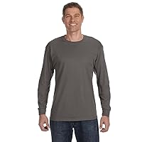 Hanes Men's ComfortSoft Long Sleeve T-Shirt, Smoke Gray, M