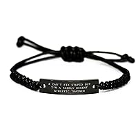 Funny Athletic Trainer Rope Bracelet Gifts for Father's Day | Sarcastic Encouragement Gifts from Daughter Son to Athletic Trainer