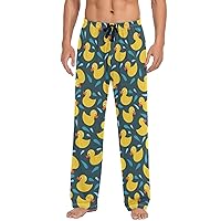 Corgi Cute Dogs Men's Pajama Pants Men's Separate Bottoms with Pockets Lightweight Sleep Lounge PJ Bottoms for Men, S
