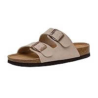 CUSHIONAIRE Women's Lane Cork Footbed Sandal With +Comfort