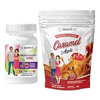 BariatricPal 30-Day Bariatric Vitamin Bundle (Multivitamin ONE 1 per Day! Iron-Free Chewable - Mixed Berry and Calcium Citrate Soft Chews 500mg with Probiotics - Caramel Apple)