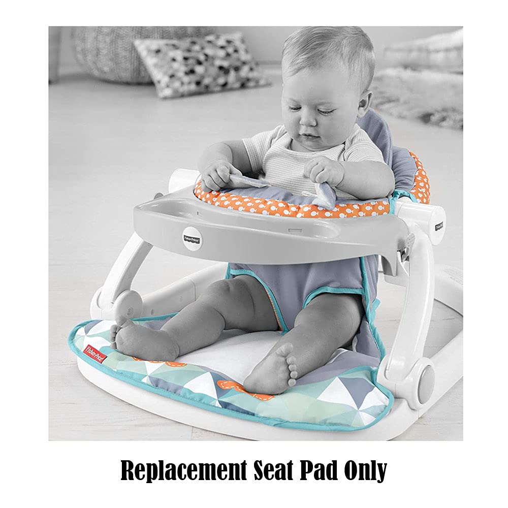 Replacement Seat for Sit-Me-Up Floor Seat ~ GKH31 ~ Fisher-Price Baby Seat with Tray ~ Replacement Pad ~ Penguin Theme