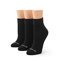 No Nonsense Cushioned Mesh Quarter Top Ankle Socks-Premium Comfort for Women