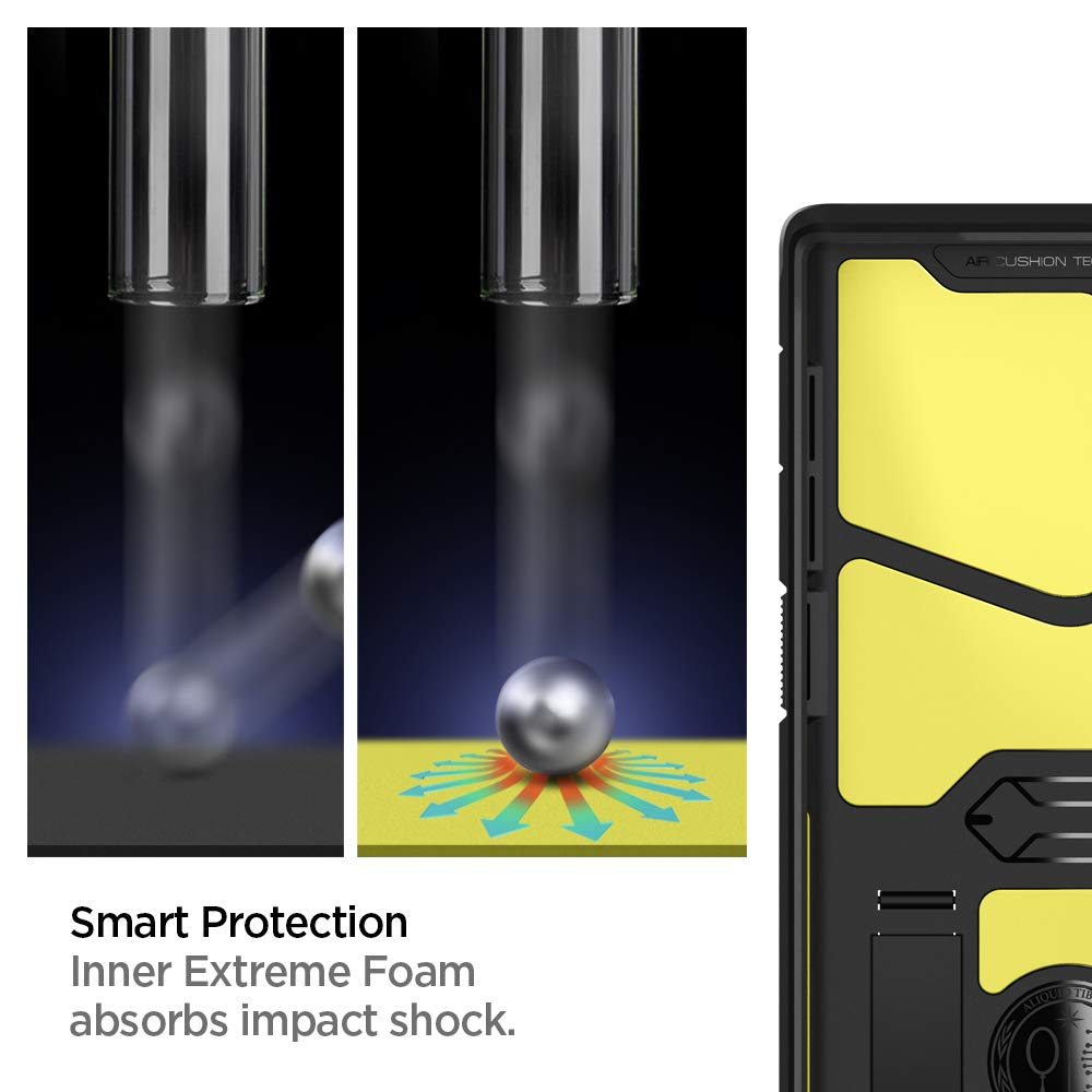 Spigen Tough Armor [Extreme Protection Tech] Designed for Samsung Galaxy Note 10 Plus Case/Galaxy Note 10 Plus 5G Case (2019) - Black
