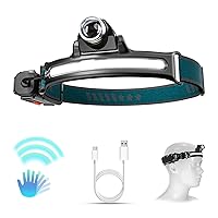 LED Headlights, Rechargeable Headlamps, with 270° Wide Beam Headlights, 1000 Lumens Super Bright 6 Modes&Motion Sensors Sweat Proof Head Flashlight for Outdoor Camping Fishing Running