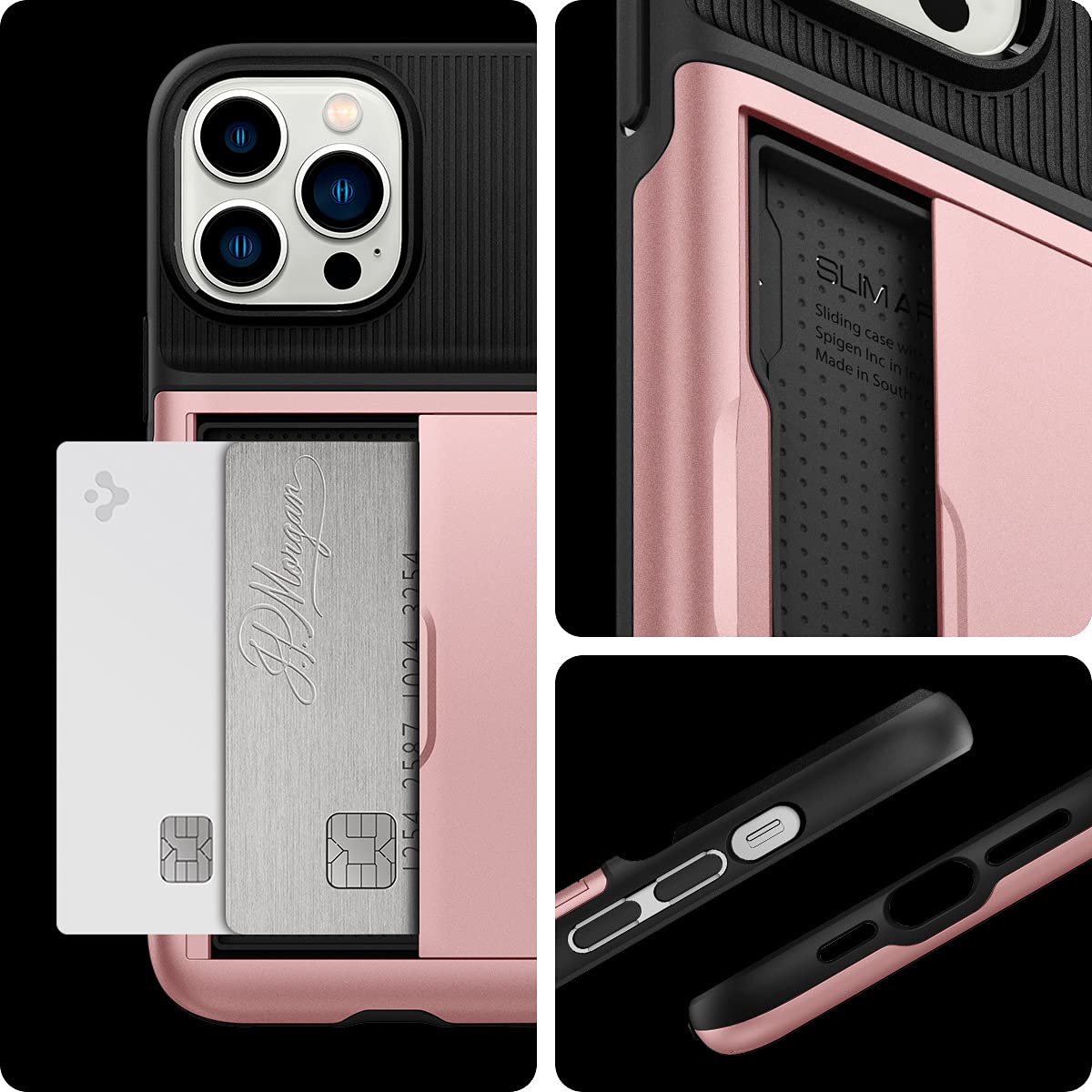 Spigen Slim Armor CS Designed for iPhone 13 Pro Case (2021) - Rose Gold