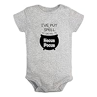 I've Put a Spell On You Hocus Pocus Funny Rompers Newborn Baby Bodysuits Infant Jumpsuits Novelty Outfits Clothes