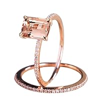 Wedding Rings for Women Rose Gold Engagement Ring With A Fine Small Square Zircon Ringa Good Gift for a Girlfriend, Boyfriend, Family