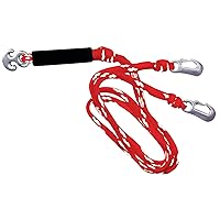 WOW World of Watersports Red/White Heavy Duty 1 2 3 or 4 Person 4K Tow Harness Rope for Boating | 11-3030
