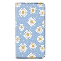 RW3681 Daisy Flowers Pattern PU Leather Flip Case Cover for Google Pixel 7
