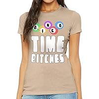 Bingo Time Bitches Slim Fit T-Shirt - Cool Women's T-Shirt - Graphic Slim Fit Tee