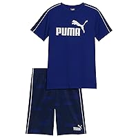 PUMA Boys Performance Logo T-shirt & Athletic Short Set