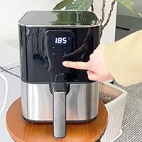 Non-Toxic Air Fryer: Reach 450°F, Safe and Eco-Friendly Cooking with Rapid Heating and Touchscreen Control