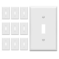Light Switch Cover Plate, Toggle Wall Plate Cover, Size 1-Gang 4.50