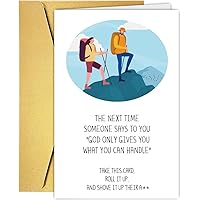 Funny Encouragement Card for Him Her, Humor Adult Support Card, Special Occasion Card Uplifting Card, illness Difficult Support for Friend, Get Well Card, Get Better Gift for Women Men