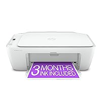 HP DeskJet 2734e Wireless Color All-in-One Printer with 3 Months Free Ink (26K72A), White
