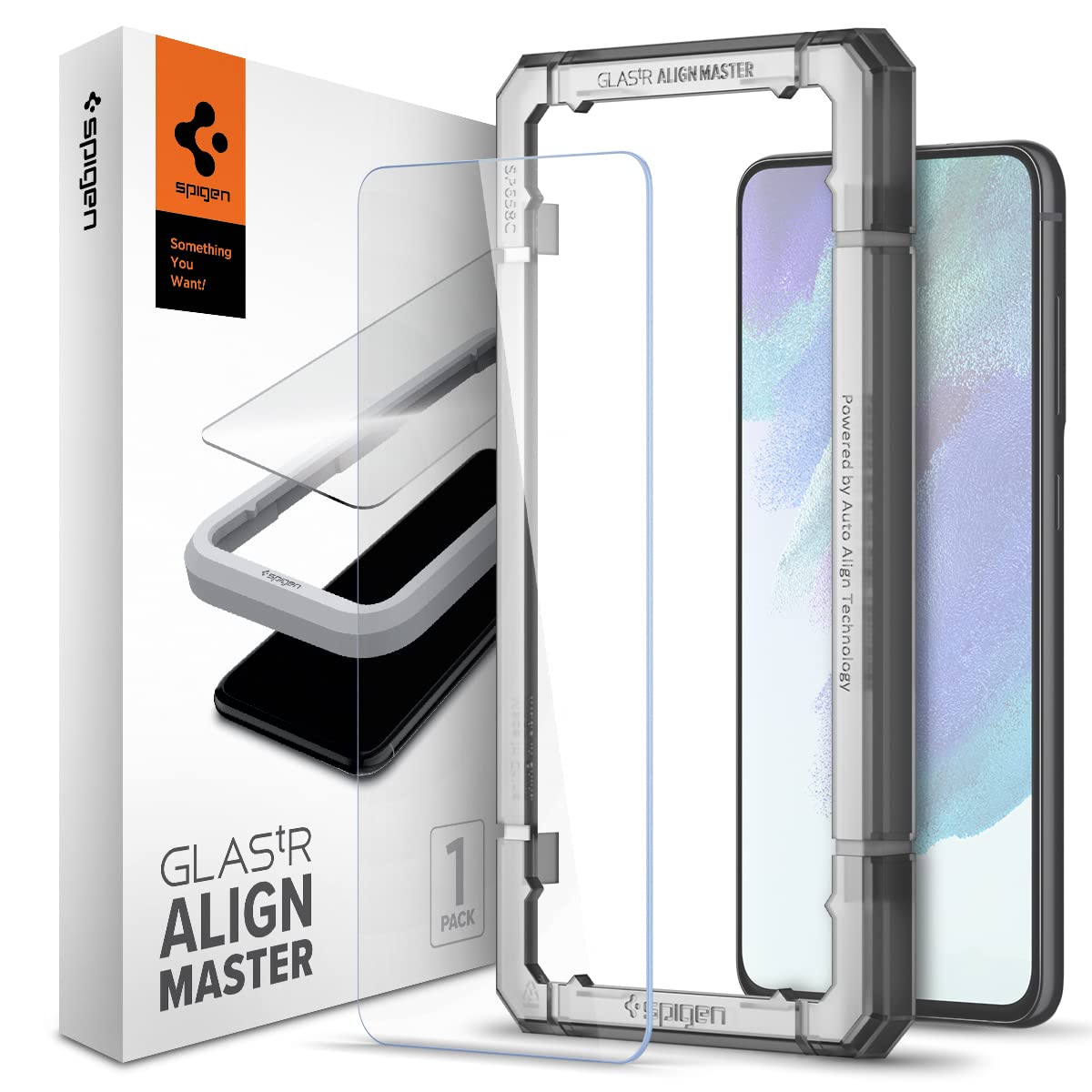 Spigen Tempered Glass Screen Protector [Glas.tR AlignMaster] designed for Galaxy S21 FE 5G - 2 Pack
