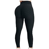 DUOWEI Yoga Pants for Women Plus Size High Waist Bubble Fitness Waist Exercise Hip Women's Yoga Running High Yoga Pan