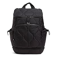 Vera Bradley Featherweight Commuter Backpack Travel Bag, Black