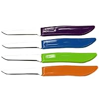 Select Paring Knife, 2.5 inch blade 6 inches in length 4 piece set, Assorted
