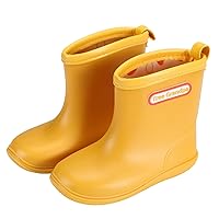 Toddler Rain Boots Baby Kids Easy-on Rain shoes Children Waterproof Shoes for Boys Girls(1-6 Years)