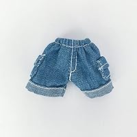 BJD Doll Clothes Pants for 1/12 BJD, OB11, GSC Doll Accessories (Dark Blue)