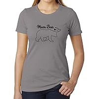Mama Bear with Hearts, Woman's Graphic T-Shirts -Cute Mom Shirts