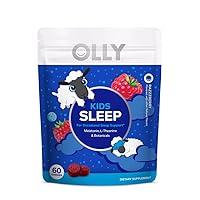 OLLY Sleep & Kids Sleep Gummies, Melatonin, L-Theanine & Botanicals, Occasional Sleep Support, 60 Count