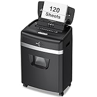 BONSEN 120-Sheet Auto Feed Paper Shredder High Security Micro Cut Shredders for Home Office Use/ 30 Minutes/Security Level P-4, 6-Gallon Bin (S3110)