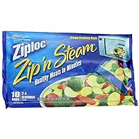 ZIPLOC ZIP N STEAM BAG-MEDIUM (Pack of 2)