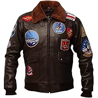 G1 Bomber Cowhide Leather Jacket (XS) Brown