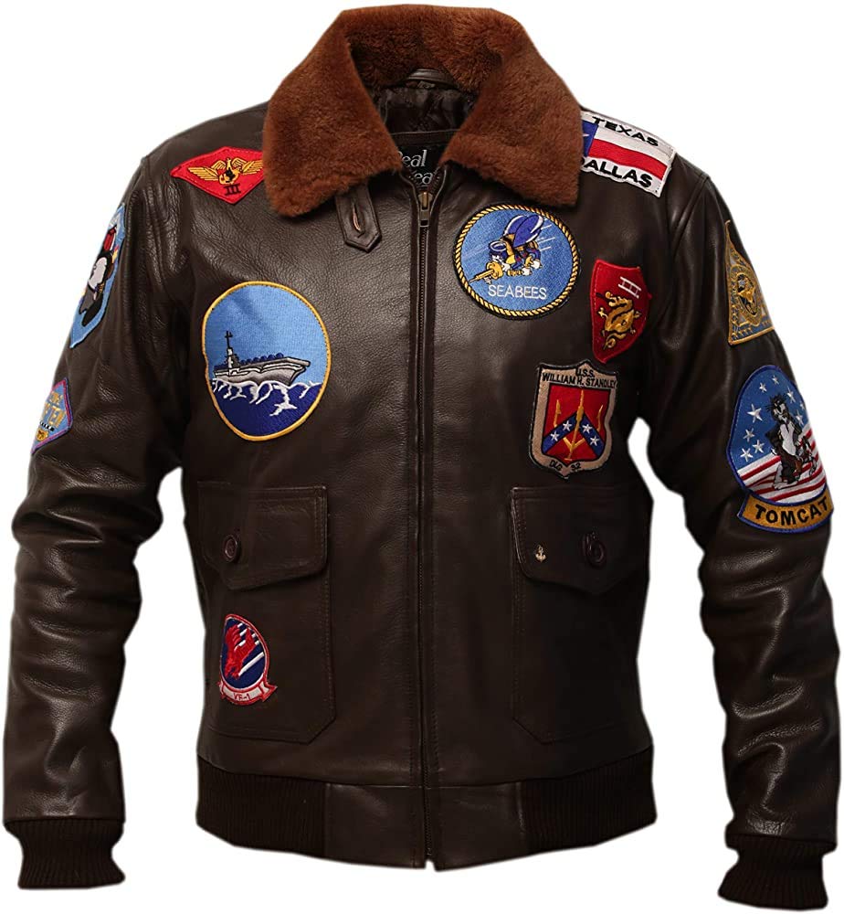 GENUSKIN G1 Bomber Cowhide Leather Jacket (XS) Brown