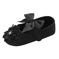Size 5 Toddler Girl Shoes Fashion Girls Princess Style Exquisite Solid Color Flower Bow Shoes Baby Girl Shoes Lights