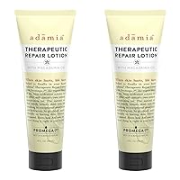 Therapeutic Repair Lotion with Macadamia Nut Oil and Promega-7, 4 Ounce Tube - Fragrance Free, Paraben Free, Non GMO (Pack of 2)