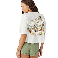 O'NEILL Womens Vw Bug Graphic Short Sleeve T-Shirt, Winter White, S