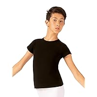 Body Wrappers Jazzy Cotton Fitted Short Sleeve Pullover Shirt
