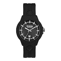 Versus Versace Tokyo Men's Sport Fashion Date Watch Adjustable Silicone Strap with Gift Bag for Travel
