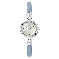 Furla Watches Women's Light Blue Leather Strap Watch (Model: WW00010008L1)