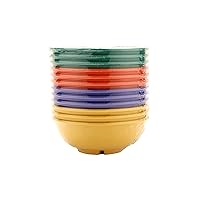 GET B-24-MIX-EC Deep Melamine Bowl, 24 Ounce, Assorted Colors (Set of 4)