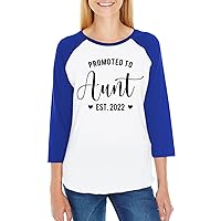 Threadrock Promoted to Aunt 2022 Unisex Raglan T-Shirt