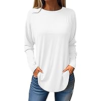 Womens Blouses Dressy Casual Fall Hippie Tshirts Shirts Long Sleeve Cute Tops Floral Tunics Tops Crew Neck