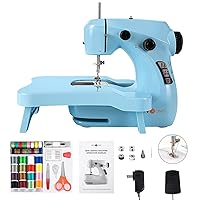 Sewing Machine Portable, 2-Speed Mini Sewing Machine for Beginners, Safe  Sewing Kit & Easy to Use Small Sewing Machine with Extension Table, Light,  Foot Pedal, Best Gift for Kids Women and Household